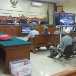 Suasana sidang kasus Tipikor di pengadilan