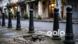 pencuri bollard Kembang Jepun