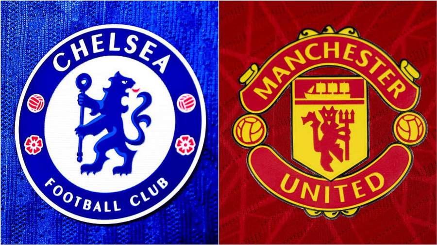 Logo Chelsea dan Manchester United