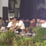 Bupati Sidoarjo Subandi bersama Forkopimda dan jajaran OPD mengikuti doa kebangsaan Sidoarjo Prabowo di Pendopo Delta Wibawa, refleksi dua tahun pemerintahan Prabowo-Gibran.