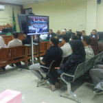 Suasana persidangan perkara dugaan pungli perizinan Dinas ESDM Jawa Timur di Pengadilan Tipikor Surabaya.