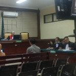 Suasana persidangan perkara dugaan korupsi kredit BRI di Pengadilan Tipikor Surabaya.
