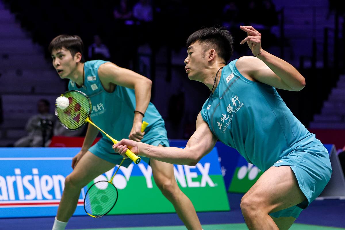 Wang Chi-Lin dan Chiu Hsiang Chieh beraksi pada French Open 2026