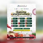 Poster resmi Gerakan Pangan Murah dalam rangka Hari Pangan Sedunia 2026 yang digelar DKPP Kota Surabaya, memuat daftar harga bahan pokok di bawah harga pasar