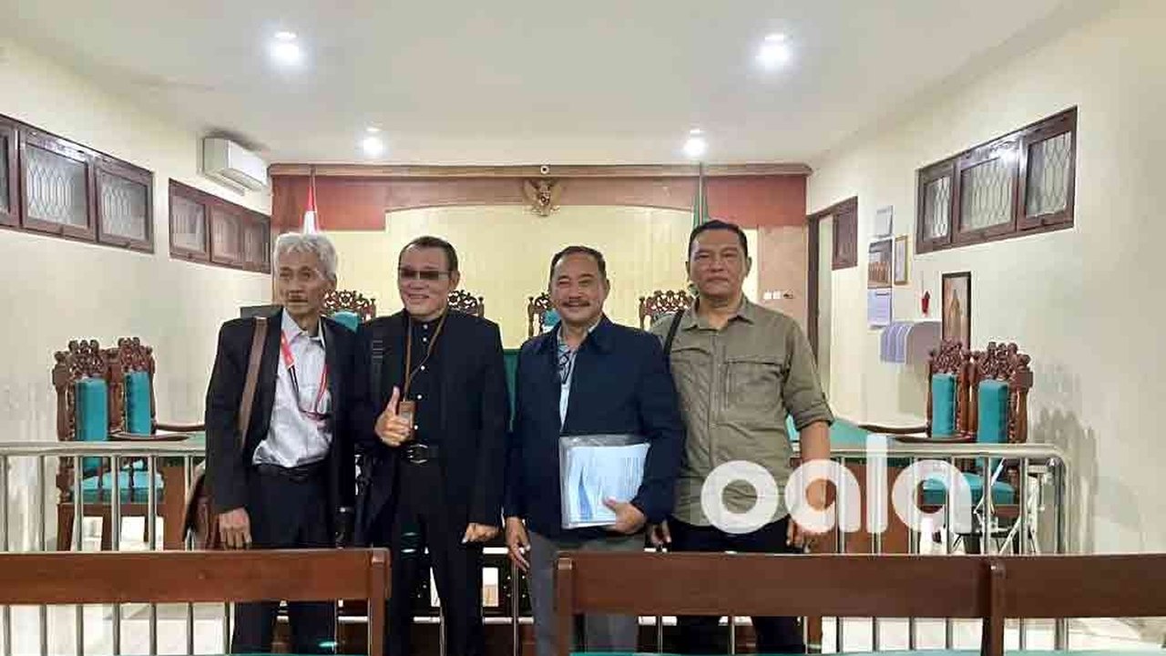 Suasana Ruang Cakra tempat sidang praperadilan Rio Wahyu Eka Novavianto dijadwalkan.