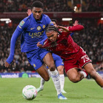 Pemain Liverpool merayakan gol ke gawang Chelsea