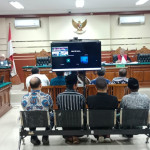 Suasana sidang dugaan suap dana hibah pokir DPRD Jatim di Pengadilan Tipikor Surabaya