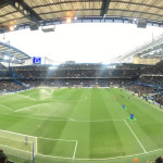 Stadion Stamford Bridge, markas Chelsea di London, sebelum pertandingan
