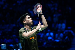 Ubed final French Open, Moh Zaki Ubaidillah saat berlaga di semifinal French Open 2026